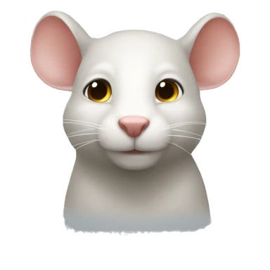 Quiero ver un ratón con un redonde de santo en su cabeza sticker