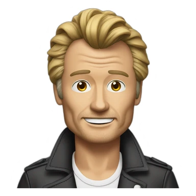 Jonny hallyday sticker