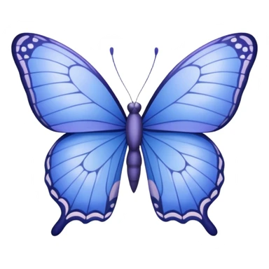 Periwinkle butterfly sticker