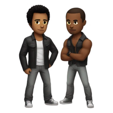 fight club the narator and tyler sticker