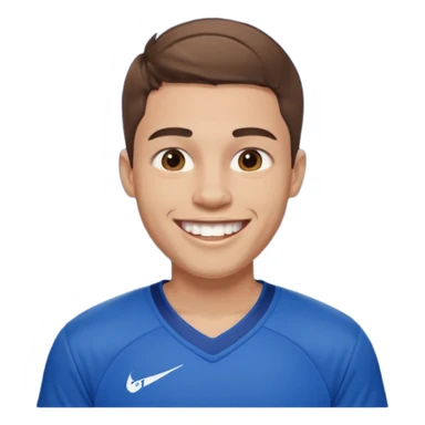 ["Light-skinned male, short brown hair, wearing a blue Warriors jersey."] sticker