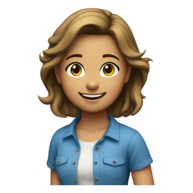 smiling girl with blue shirt that says Central Heights sticker