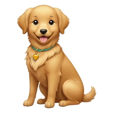 Golden retriever with a pixie cut sticker