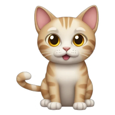 cat that is pretending to understand sticker