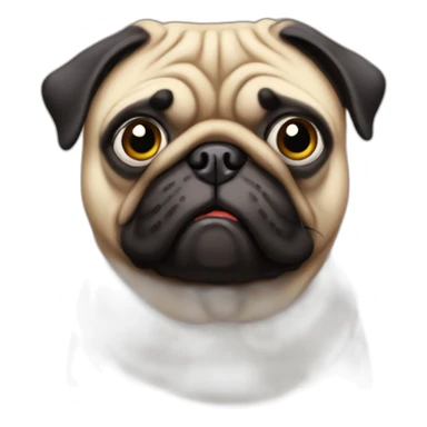 a big fat pug sticker