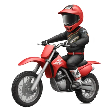 chinese dirt bike rider sticker