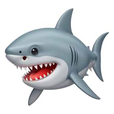 Crea un tiburón con ojos de corazón sticker