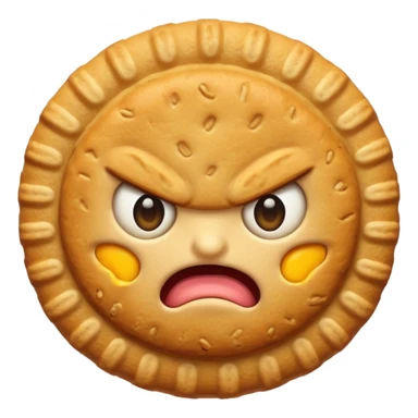 cute biscuit no cream angry sticker