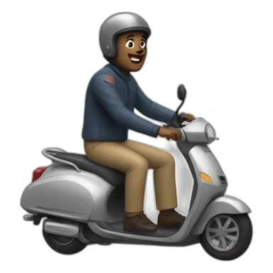 francois holland on a scooter sticker