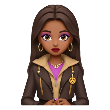 a pretty bratz dusky girl in a metro sticker