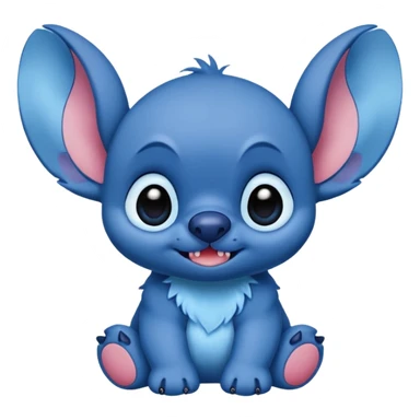 Stitch mignon  vrai  sticker