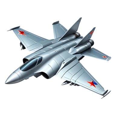 Advanced Russian fighter spacecraft with flag markings on wings sticker