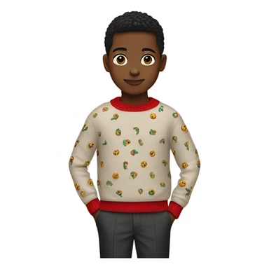 boy wearing a gucci sweater sticker