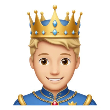 Prince Charming from Disney with crown sticker