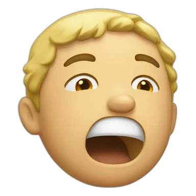 Someone hits his face  sticker