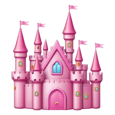 pink candy castle sticker