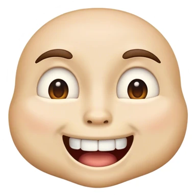 Regular emoji mewing sticker