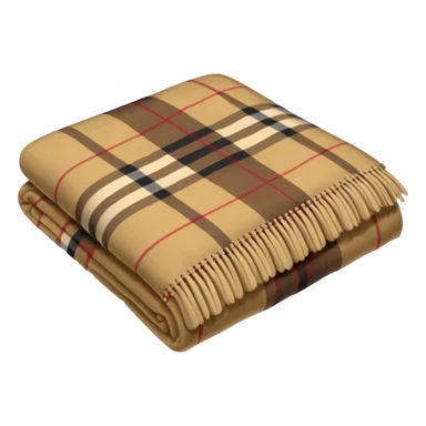burberry plaid blanket folded  sticker