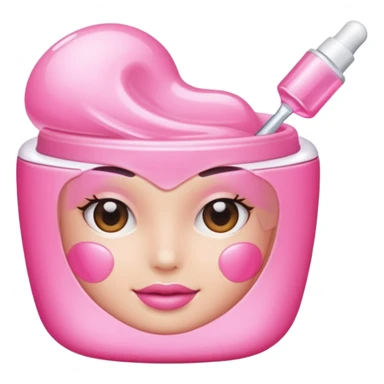 Pink skin care top  sticker