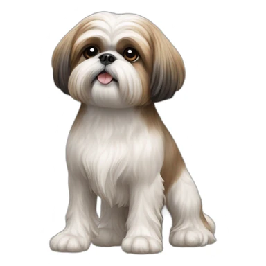 Dog Shih Tzu full-height sticker