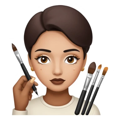 eyebrow artist sticker