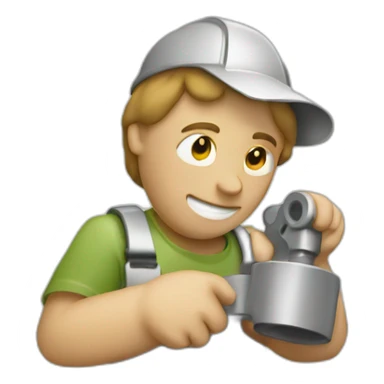 Human manual work sticker