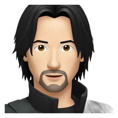 young keanu reeves as neo matrix sticker