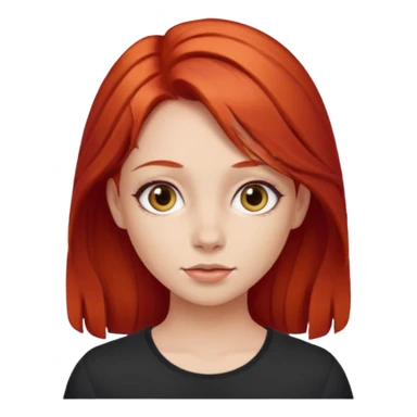 Niña con pelo rojo  sticker