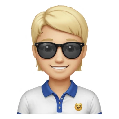 Make me a preppy aesthetic emoji sticker
