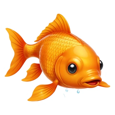 orange goldfish sticker