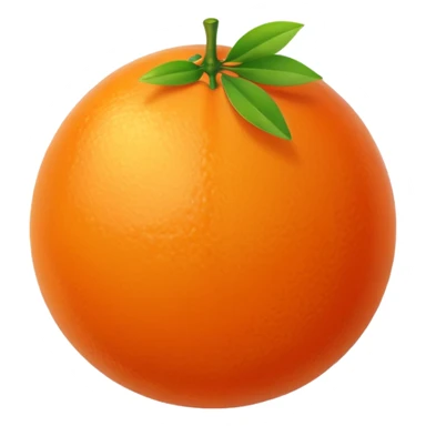 tangerine sphere sticker