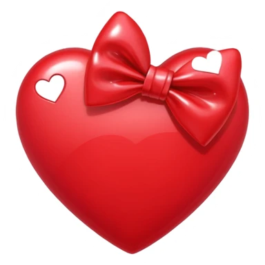 heart with a bow, kpop sticker