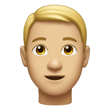 Sideways look face sticker