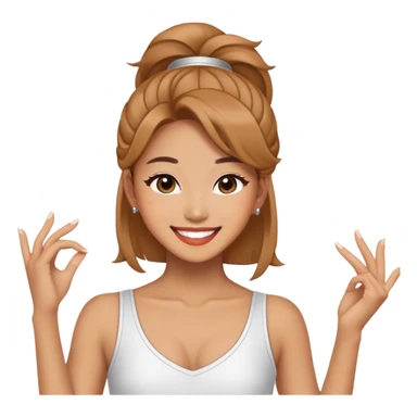 female kpop dancer sticker