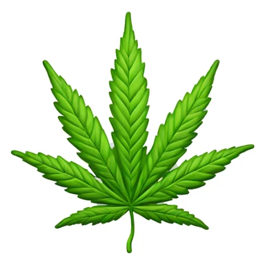 Hoja de cannabis iPhone emoji sticker