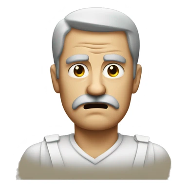 angry german man with small mustache  sticker
