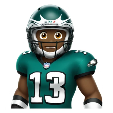 Eagles football player sticker