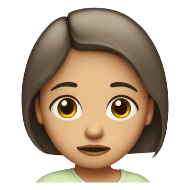 Sad pregnant girl  sticker