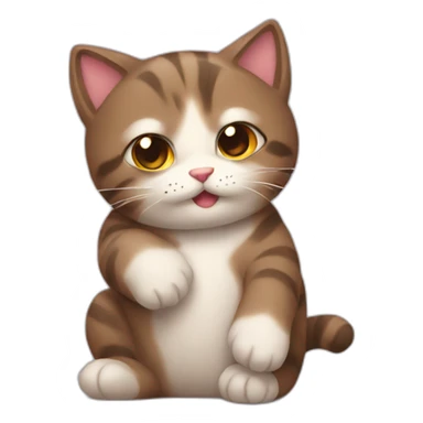 Hugs cat sticker