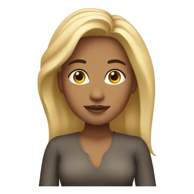 Latina with blonde hair  sticker