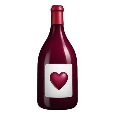 A bordeaux heart sticker