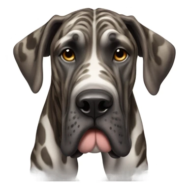 brindle great dane sticker