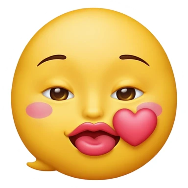 Mad kissy face emoji  sticker