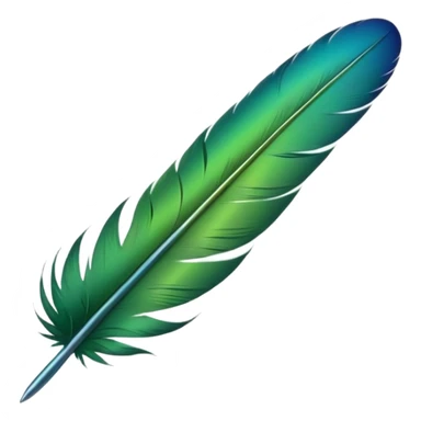 green bird feather

 sticker