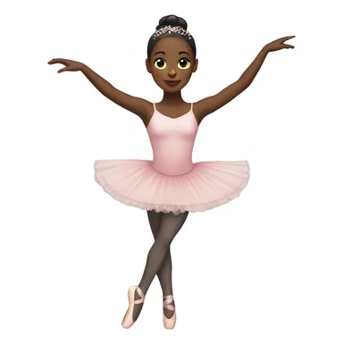 Black ballerina  sticker