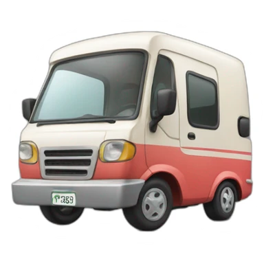 Auto zonder ramen sticker