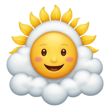 Sunny Cloud, with happy sun sticker