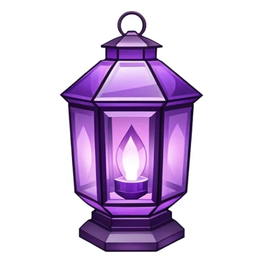 Amethyst Crystal lantern sticker