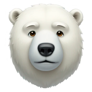 polar bear sad sticker