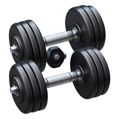 a pair of gym dumbbells sticker
